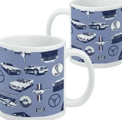 Ford - Mustang Logos Pattern Mug