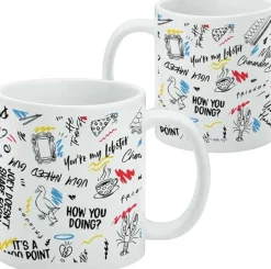 Friends - Quotes and Drawings Pattern Mug