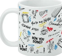 Friends - Quotes and Drawings Pattern Mug