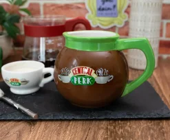 Friends Central Perk Coffee Pot 3D Sculpted Ceramic Mug | Holds 20 Ounces