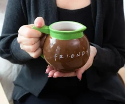 Friends Central Perk Coffee Pot 3D Sculpted Ceramic Mug | Holds 20 Ounces