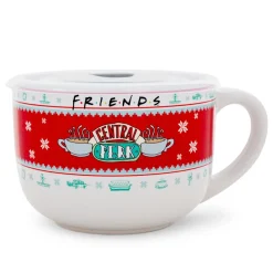 Friends Central Perk Holiday Sweater Soup Mug With Vented Lid | Holds 24 Ounces