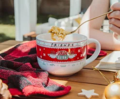 Friends Central Perk Holiday Sweater Soup Mug With Vented Lid | Holds 24 Ounces