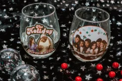 Friends Holiday Stemless Wine Glass Collectible 2-Pack | Each Holds 20 Ounces