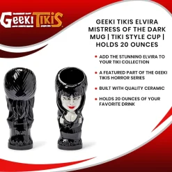 Geeki Tikis Elvira Mistress of the Dark Mug | Tiki Style Cup | Holds 20 Ounces