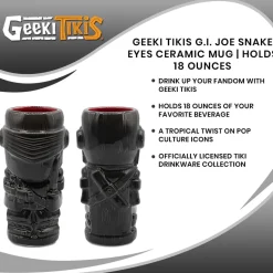 Geeki Tikis G.I. Joe Snake Eyes Ceramic Mug | Holds 18 Ounces