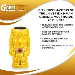 Geeki Tikis Masters of the Universe He-Man Ceramic Mug | Holds 20 Ounces