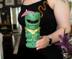 Geeki Tikis Power Rangers Green Ranger Ceramic Mug | Holds 16 Ounces