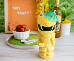 Geeki Tikis Power Rangers Yellow Ranger Ceramic Mug | Holds 15 Ounces