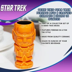 Geeki Tikis Star Trek: The Next Generation Ferengi Ceramic Mug | Holds 14 Ounces