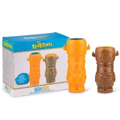 Geeki Tikis The Flintstones Mug Set | Fred & Barney Tiki Mugs | Holds 28 Ounces