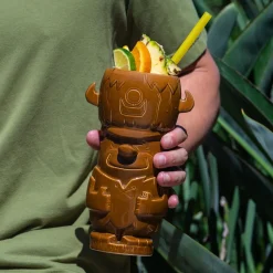 Geeki Tikis The Flintstones Mug Set | Fred & Barney Tiki Mugs | Holds 28 Ounces