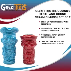 Geeki Tikis The Goonies Sloth and Chunk Ceramic Mugs | Set of 2