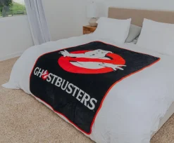 Ghostbusters Logo Raschel Throw Blanket | 45 x 60 Inches