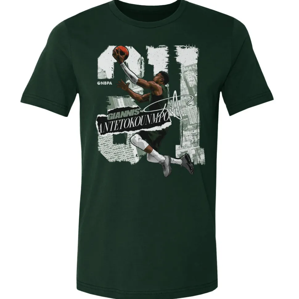 Giannis Antetokounmpo Milwaukee Rough WHT