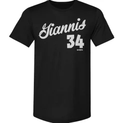 Giannis Antetokounmpo Milwaukee Script WHT