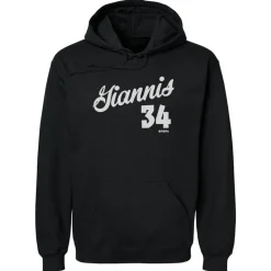 Giannis Antetokounmpo Milwaukee Script WHT