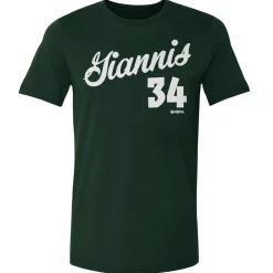 Giannis Antetokounmpo Milwaukee Script WHT