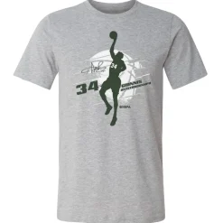 Giannis Antetokounmpo Milwaukee Silhouette WHT