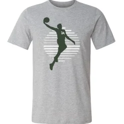 Giannis Antetokounmpo Silhouette Lines WHT