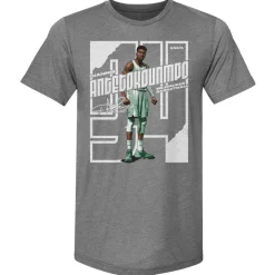 Giannis Antetokounmpo Stare Stretch WHT