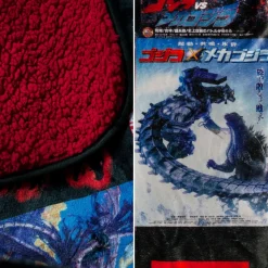 Godzilla Movie Poster Oversized Fleece Throw Blanket | 76 x 54 Inches