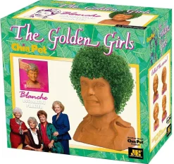 Golden Girls Chia Pet Blanche Decorative Pottery Planter