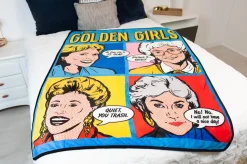 Golden Girls Pop-Art Throw Blanket | Golden Girls Quotes | 60 x 45 Inches
