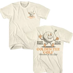 Golden Tee - Cartoon Golf Ball Man (Front & Back)