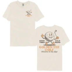 Golden Tee - Cartoon Golf Ball Man (Front & Back)