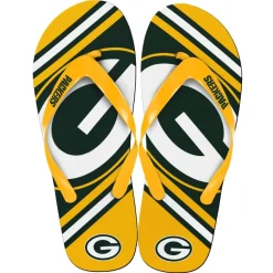 Green Bay Packers NFL Unisex Big Logo Flip Flops