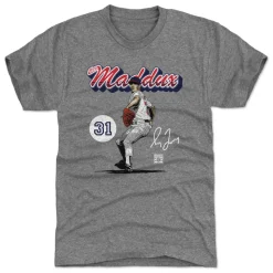 Greg Maddux Atlanta Retro Script WHT