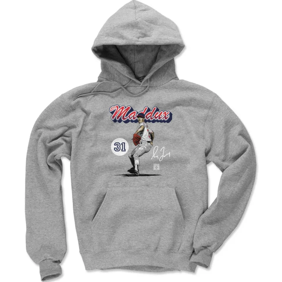 Greg Maddux Atlanta Retro Script WHT