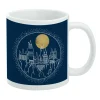 Harry Potter - Hogwarts Line Art and Moon Mug