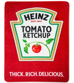 Heinz Ketchup Logo Fleece Throw Blanket | 45 x 60 Inches