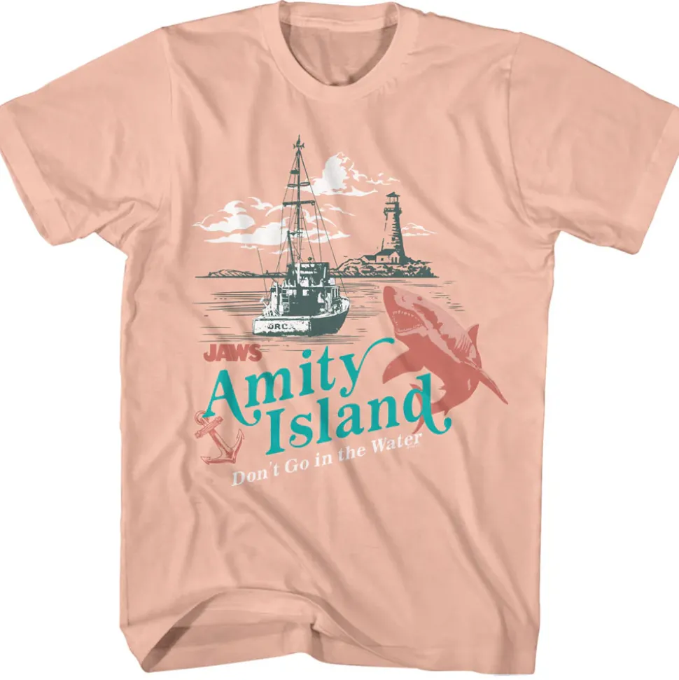 Jaws - Peach Amity Poster