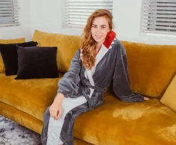 JAWS Great White Shark Unisex Hooded Fleece Robe for Adults | One Size Fits Most