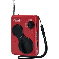 Jensen AM/FM Weather Band Radio with Flashlight