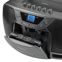 Jensen Portable Bluetooth Stereo MP3 Compact Disc Cassette Player/Recorder with AM/FM Radio