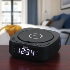 Jensen Stereo CD Player with FM Digital Dual Alarm Clock Radio