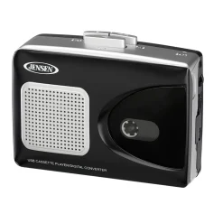Jensen Stereo USB Cassette Player with Encoding to Computer