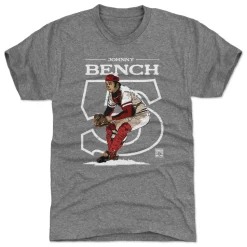 Johnny Bench Outline W WHT