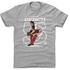 Johnny Bench Outline W WHT