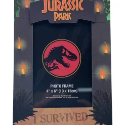Jurassic Park "I Survived" Die-Cut Photo Frame | Holds 4 x 6 Inch Photos