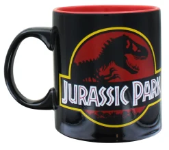 Jurassic Park Logo Black Ceramic Mug | Holds 20 Ounces