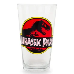 Jurassic Park Logo Pint Glass | Holds 16 Ounces