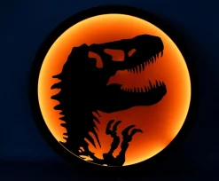 Jurassic Park T-Rex Logo LED Wall Light Sign | 12 Inches Tall