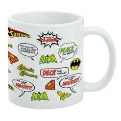 Justice League - Holiday Speech Bubbles Pattern Mug