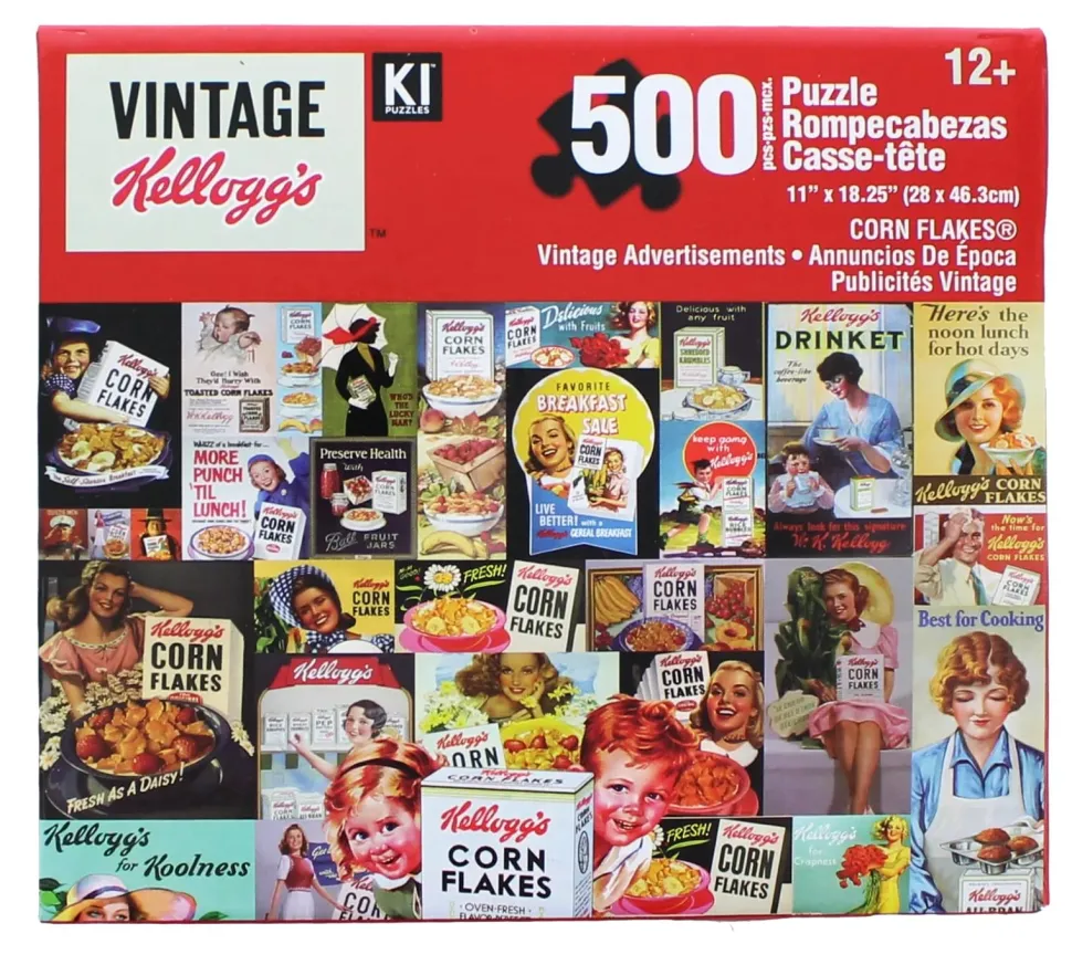 Kellogg's Vintage Corn Flakes 500 Piece Jigsaw Puzzle
