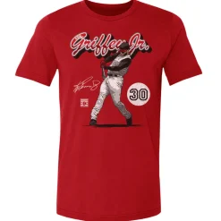 Ken Griffey Jr. Cincinnati Retro Script WHT